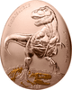 2022 - Samoa 20cents Dinosaurs in Asia 3 Tarbosaurus Curved commemorative coin