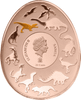 2022 - Samoa 20cents Dinosaurs in Asia 3 Tarbosaurus Curved commemorative coin