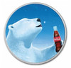 Coca-Cola® 1 oz Silver Polar Bear Colorized Round In TEP & Blue Velvet Gift Bag