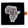 2022 - 1 Oz Silver Coin Chad 5000 CFA Francs Big Five Africa Shaped High Relief