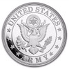 2024 - New Design 1oz .999 Silver Round - U.S. Army Seal In TEP & Black Velvet Bag