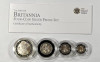 2010 UK Britannia Four-Coin Silver Proof Set