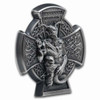 2021 Isle of Man Horned God Cernunnos 3oz Silver Coin