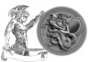 2018 - Niue 2 Dollars Demigods Perseus High Relief Silver Coin