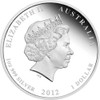2012 $1 Lunar Year of The Dragon 1oz Silver Coloured Proof Coin