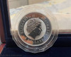 2004 Australia $8 Lunar Monkey Silver Coloured + Gilded Edition Coin - 5oz