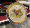 2009 Australia $8 Lunar OX Colorized Silver Coin - 5oz