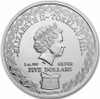 2022 Tokelau 1 oz .999 Silver $5 Zodiac Series: Taurus in Capsule