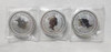 2016 Niue 3 x 1oz Silver Coins Set - Monkey King