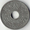 1942-1944 Thailand Set of 5 Coins (10 Satang) - Tin coin - Used, Vintage Condition physical Coin Sets 