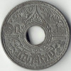 1942-1944 Thailand Set of 5 Coins (10 Satang) - Tin coin - Used, Vintage Condition