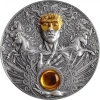 2022 - Helios Divine Faces of the Sun 3 oz Antique finish Silver Coin 5$