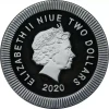 2020 2$ Athenian Owl Ruthenium Hollo 1Oz Silver With Swarovski Crystals physical Themed Coins New Zealand Mint