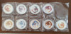 2012 Perth Mint Australia 9 x 1oz Silver Dragon Lunar Series Colorized (Set of 9 Coins) physical Themed Coins Perth Mint