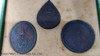 1982 - The Emerald Buddha, Copper Black Oxide coin. The first series , Set of 3 Season