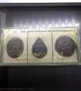 1982 - The Emerald Buddha , Set of 3 seasons, Silver Amulet (back has Rajasthan) with original box.