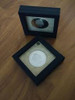 2012 - FIJI $50 Egypt Jewels NEFERTITI Silver 2oz Gold/Palladium plated + Gemstone