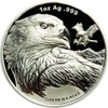 2023 - Golden Eagle 1 oz Silver 999 2 Dollar Samoa PL / Prooflike Silver Coin