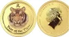 2010 Australia $1 + $15 (Series II) Lunar Year of Tiger Colorized Silver Coin physical Themed Coins 