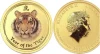 2010 Australia $1 + $15 (Series II) Lunar Year of Tiger Colorized Silver Coin