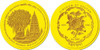 2012 Bhutan NU1000 World Buddha Heritage Series "Mahabodhi Temple of India" -1/4oz Gold Proof Coin