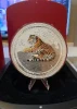 2010 Australia $30 (Series II) Lunar Year Of Tiger 1-Kilo Silver Coin with Topaz Gems on Eyes