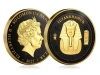 2022 Tutankhamun ancient Egypt gold mask commemorative coin gold plated physical Themed Coins 
