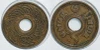 1937 - Copper Penny 0.5 Satang coin , unused.