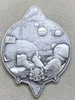 2022 Chad 1 oz Silver Bitcoin Rocket Shaped Antiqued High Relief Coin .999 Fine
