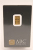 1g 999.9 ABC Bullion Minted Tablet Solid Fine Gold Ingot Certified Investor Bar
