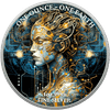 2022 - 1 Oz Silver $1 Fiji Glow In The Dark ARTIFICIAL INTELLIGENT BEAUTY Coin
