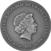 2021 - Red Fox Wildlife in the Moonlight Antique finish Silver Coin 2 Cedis Ghana