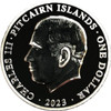 2023 - Red Lion Fish 1oz Silver Color $1 Pitcairn Islands PP / Proof with Original Packaging