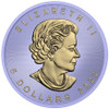 2022 - 1 Oz Silver Coin $5 Canada Maple Leaf Murano Glass Series - Tit Bird