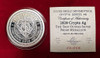 2020 - 2 Oz. .999 Fine SILVER SHIELD PROOF CRYPTO AG Mini Mintage ROUND COIN COA # 454
