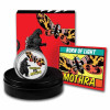 2023 - 2 oz Silver Niue Proof Color - GODZILLA vs MOTHRA - Godzilla Series - 5 NZD -