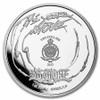 2023 - Yu-Gi-Oh! Dark Magician Girl 1oz 999 Silver Colored Niue ST / BU in TEP