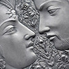 2022 - Kama Sutra IV Moments of Love 3 oz Antique finish Silver Coin CFA Cameroon