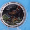 2023 - Prehistoric Life Stegosaurus (12.) 1 oz 999 Silver Colored Color Congo