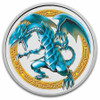 2023 - Yu-Gi-Oh! Blue-Eyes White Dragon 1oz 999 Silver Colored Niue ST/BU in TEP