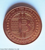 USA .999 Fine Copper Round 'Bitcoin' image - 1 Ounce Avoirdupois - UNC