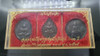 1982 - The Emerald Buddha, Copper Black Oxide coin. The first series , Set of 3 Season