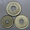 Thailand 1944-1945 - Set of 3 coins (5-10-20 Satang) - Tin coin - Bua Kanok Khaeng Singha Pattern
