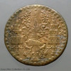 1865 - Crescent coin, copper Phra Mongkut - Phra Saeng Chak (Bang) 1/4, King Rama IV, used
