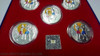 Commemorative of Mae Mai Muay Thai souvenir coins (set of 5 coins) with leather box