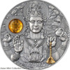 2023 - Vishnu Divine Faces of the Sun 3 oz Antique finish Silver Coin 5$ Niue