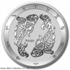 2022 Tokelau 1 oz .999 Silver $5 Zodiac Series: PISCES ~~ in Capsule