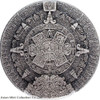 2022 South Korea Aztec Sun Stone 2oz Silver Antiqued Stacker