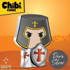 022 Niue Warriors of History Knight Templar 1 oz. Silver Proof Chibi Coin