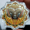 2022 $5 Solomon Islands RAM OF THE 3ER CHAKRA Phil Lewis 2 Oz Silver Proof Coin.